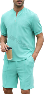 2024 hommes survêtements 2 pièces ensemble-mode décontracté athlétique Jogging tenues respirant survêtement - Product Image 2