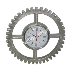 Reloj de pared de aluminio fundido con patrones de números románicos, reloj decorativo de buena calidad, superventas, reloj de plata montado en Interior - Product Image 4
