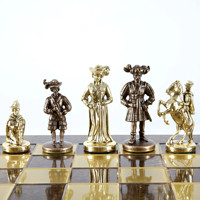 Jeu d'échecs vintage de luxe en laiton fait main, boîte d'échecs pliable, design écologique, durable, cadeau d'intérieur pour enfants et collectionneurs