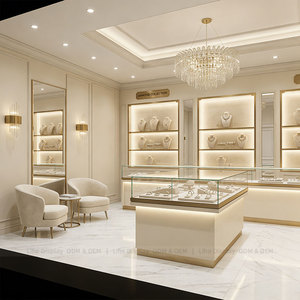 Images de conception de comptoirs à bijoux modernes avec étagères pour présentation en magasin, pour les salles d'<span class=keywords><strong>exposition</strong></span> de bijoux de <span class=keywords><strong>Dubaï</strong></span> - Product Image 4
