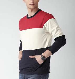 480GSM poids lourd coton hommes sweats impression broderie personnalisé col rond sweat col rond - Product Image 3