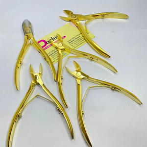 Hot Selling Professional Heavy Duty Gold-Plated <b>Nail</b> <b>Clipper</b> Thick <b>Toe</b> <b>Nail</b> Cutter <b>for</b> Fingers Chiropody Podiatry Side Curved - Product Image 1