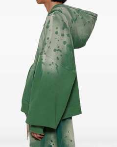 Ensemble deux pièces délavé Vintage Jogging jambe droite 100% coton éponge française lavage à l'acide pantalon de survêtement et ensemble à capuche - Product Image 3