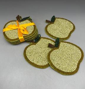 Posavasos de nogal Juegos de posavasos de madera de nogal-Calidad superior - Product Image 3