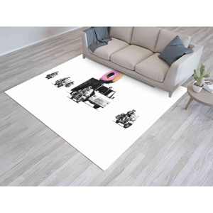 Tapis Donut Police de Banksy - Tapis d'art urbain tendance, tapis fin non tissé - Product Image 5