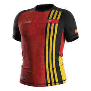Camiseta Deportiva Premium para Hombre, Poliéster Estampado, Primavera/Otoño, Personalizada OEM/ODM - Product Image 1