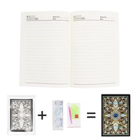 Carnet de notes en cuir pour adultes R-NB004-039 personnalisé Carnet de peinture diamant fait main