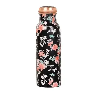 Meilleure vente Bouteille d'eau en cuivre imprimée de luxe à boire directement pour la cuisine, la salle de sport, le yoga et l'ébullition quantité disponible en vrac - Product Image 5