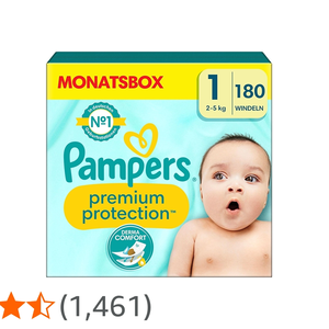 Pañales Pampers para Bebé, Talla 1 (2–5 kg), Protección Premium, para Recién Nacidos, Comodidad y Protección para Piel Sensible, Paquete de 180 - Product Image 4