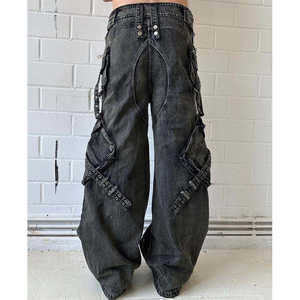 Jeans skinny stretch taille haute pour hommes, taille haute, brodés, coupe normale, style européen pour garçon - Product Image 3