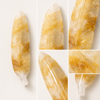Ornement en cristal naturel sculpté à la main, pierre précieuse polie, pour la décoration intérieure, la méditation, la collection et comme cadeau unique