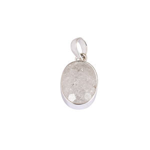 Quartz craquelé naturel véritable pierre précieuse belle conception faite à la main 100% pendentif pierre précieuse naturelle pendentif en argent sterling 925. - Product Image 1