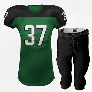 Nouvel ensemble d'uniformes de football américain de style optimal, grande taille, 100% polyester, chemises, hauts respirants, logo personnalisé, couleur personnalisée, court, rapide - Product Image 4