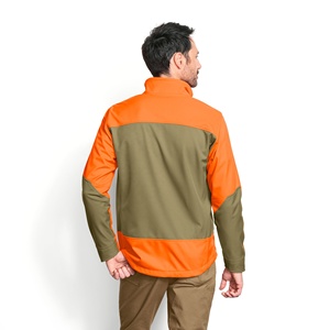 Veste de chasse camouflage orange-brun, softshell, imperméable, respirante, coupe-vent, thermique, imprimé uni, unisexe, hiver - Product Image 5