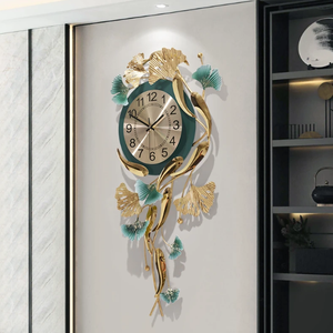 K Brass orordic reareative etal Anging all Lock iving ooom ououseholg ashion todos los Clock atatch For odern Wall - Product Image 3