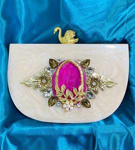 Bolso de mano tipo personalizado de resina artesanal india para mujer - Product Image 5