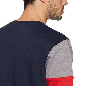 Factory Custom Logo 100% Merino Wool Sweater <b>Men's</b> Base Plain Crew Neck <b>Grey</b> Knitted Pullover Sweater Jumper for <b>Man</b> - Product Image 2