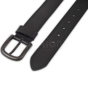 Cinturón de cuero con hebilla de Pin para hombre, cinturones informales de piel auténtica, diseño Vintage hecho a mano - Product Image 5