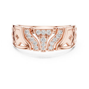 Bague pendante en or jaune 14 carats avec diamant rond de laboratoire cultivé, pour un usage quotidien, pour femmes |   Nouveau diamant cultivé - Product Image 2