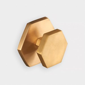 Hexagonal brass gold knobs <b>pull</b> cabinet drawer <b>for</b> <b>home</b> dresser door cabinet furniture decorative kitchen wardrobe handle knobs - Product Image 1