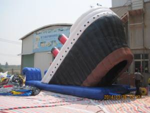 Grand toboggan gonflable en PVC pour l'extérieur, équipement d'amusement universel et excitant pour le plaisir de glisse - Product Image 5