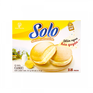 Gâteau rond au beurre et à la crème de 252g en emballage sachet, usage quotidien, OEM SOLO, croûte moelleuse, gâteaux frais VN - Product Image 2