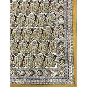 100% Cotton Double Bedsheet with Pillow Covers Classic Style King Size Flat Bed Sheet Soft <b>Comforter</b> for Home Use 3pcs <b>Set</b> - Product Image 2