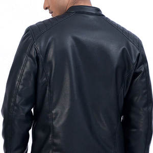 Chaqueta de Cuero para Hombre, Resistente, para Invierno, con Interior de Forro Polar Suave y Capa Exterior Resistente al Viento, Chaqueta de Cuero Moderna para Hombre - Product Image 6