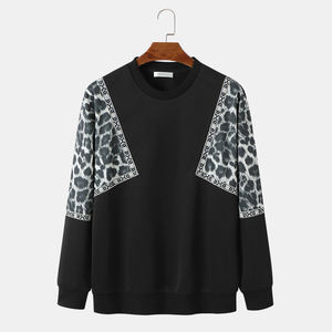 Dernier modèle de sweat-shirt à col rond brodé de haute qualité pour hommes, sweat-shirt ample à col rond uni et à manches longues pour hommes - Product Image 1