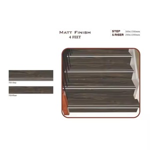 Vistaar GVT Porcelana Paso 1200x300mm Elevador 1200x200mm 11mm Baldosas de cerámica antideslizantes 4 pies Calidad de exportación - Product Image 3