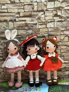 2024 articles chauds prix direct d'usine Foxy Amigurumi poupée à la main Crochet poupée petite poupée mignonne meilleur cadeau de noël pour les enfants - Product Image 4