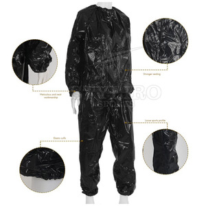 Costumes de sauna professionnels en PVC personnalisés de qualité supérieure fabriqués sur commande pour la conception de services OEM d'entraînement - Product Image 3