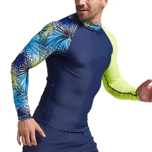 Nouvelle impression d'usure par compression Rash Guard personnalisé à bas prix Rash Guard de haute qualité pour les hommes avec logo personnalisé