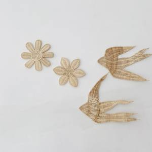 Décoration murale de luxe en rotin rustique écologique naturel, articles de décoration de mariage en osier, décorations de fête à suspendre, faible frais d'expédition - Product Image 5