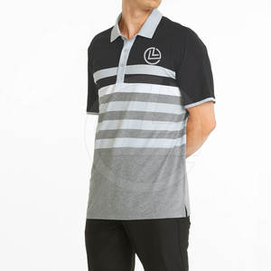 T-shirt polo élégant pour homme 100% coton couleur unie avec coupe confortable manches courtes col contrasté - Product Image 6