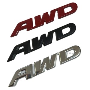 <b>3D</b> Metal AWD Car Emblem <b>Sticker</b> Self-Adhesive Chrome ABS Decorative Tail Badge for Vehicle Styling - Product Image 5