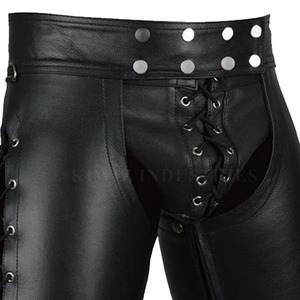 Pantalones cortos de cuero a precio razonable con servicios OEM, último estilo, diseño personalizado, ropa de calle, pantalones cortos de cuero - Product Image 5