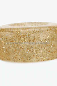 Vente en gros personnalisée de meilleure qualité fabriquée à la main de haute qualité belle bague en résine de mode colorée polie pour les femmes de l'Inde - Product Image 3