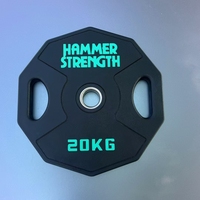 Plaques de poids en caoutchouc pour compétition de gym avec logo personnalisable, 10-55 lb (5-25 kg), plaques de modification de poids en TPU unisexe pour entraînement de force avec barre d'haltères