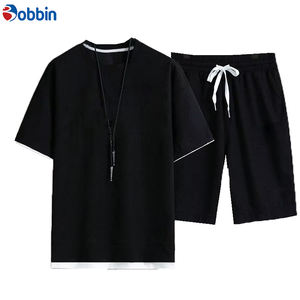 Ensemble de shorts unisexe confortable et respirant en polyester, nouvelle collection d'été, ensemble de jogging personnalisé pour hommes grandes tailles - Product Image 1