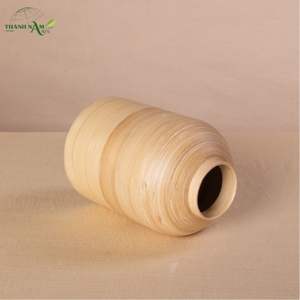 Vase de table en bambou tressé fait main, style Art déco, écologique, pour la décoration intérieure - Product Image 5