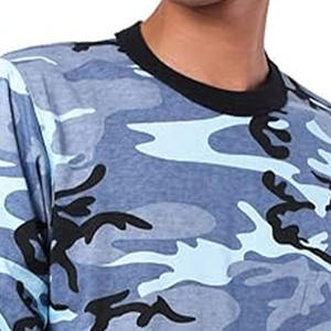 Camiseta de caza de manga larga con estampado de camuflaje para exteriores personalizada Camiseta de camuflaje regular de manga corta con logotipo personalizado fabricada por Dress Sports - Product Image 2