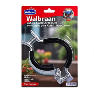 Collier de serrage à deux feuilles Walraven KSB2 EV 25-28 mm EPDM M8/M10, lot de 100 pièces, colliers de serrage pour tuyaux - Product Image 3