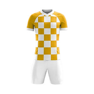 Camisetas de fútbol de poliéster personalizadas para hombres de alta calidad, uniforme deportivo para adultos, logotipo con impresión de nombre, tecnología de corte automatizado para - Product Image 1