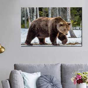 ภาพพิมพ์บนผ้าใบลายสัตว์ป่าสุดหรู - งานศิลปะสไตล์ลอฟท์สมัยใหม่สำหรับวันวาเลนไทน์,1P:Gallery Wrapped - Product Image 1