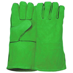 Guantes DE SEGURIDAD DE CUERO dividido de piel de vaca Guantes de soldadura industriales de alta resistencia a la abrasión por chispa Trabajo anticorte Construcción - Product Image 2