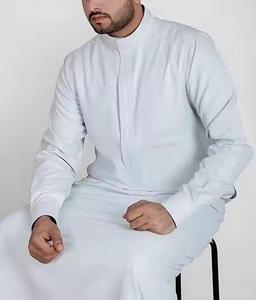 Vêtements islamiques à manches longues pour hommes, thobe arabe, jubba, robe arabe, kaftan pour hommes musulmans - Product Image 5