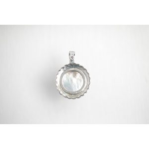 Colgante Redondo de Perla Mabe con Perlas Auténticas - Product Image 3