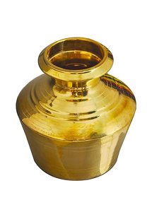 Ghada en laiton pur/pot d'eau/Kudam/Handi (laiton) 3L faveurs de mariage de conception en relief faites à la main par Adiba Home Decor - Product Image 6