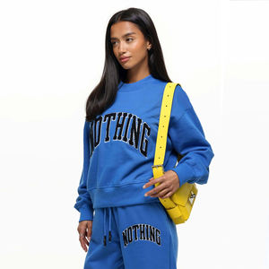 High-Quality Oversized Varsity <b>Black</b> Embroidery <b>Sweatshirt</b> for Men and Women with Relaxed Fit and Comfortable Fabric - Product Image 1